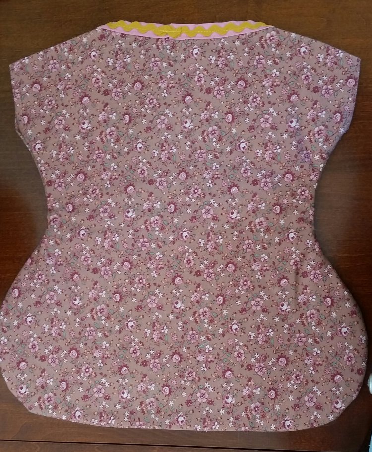 (image for) ClothesPin Bag - Dk Peach/Olive Pocket