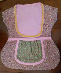 (image for) ClothesPin Bag - Dk Peach/Olive Pocket