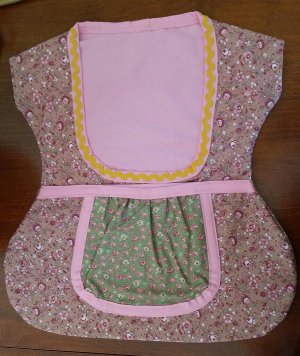 (image for) ClothesPin Bag - Dk Peach/Olive Pocket