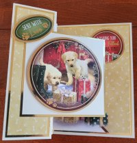 Puppies & Presents Christmas Card (image for) Puppies & Presents Christmas Card