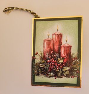 (image for) Christmas Candles Gift Tag