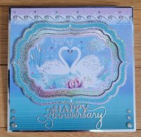 (image for) White Swans Anniversary Card